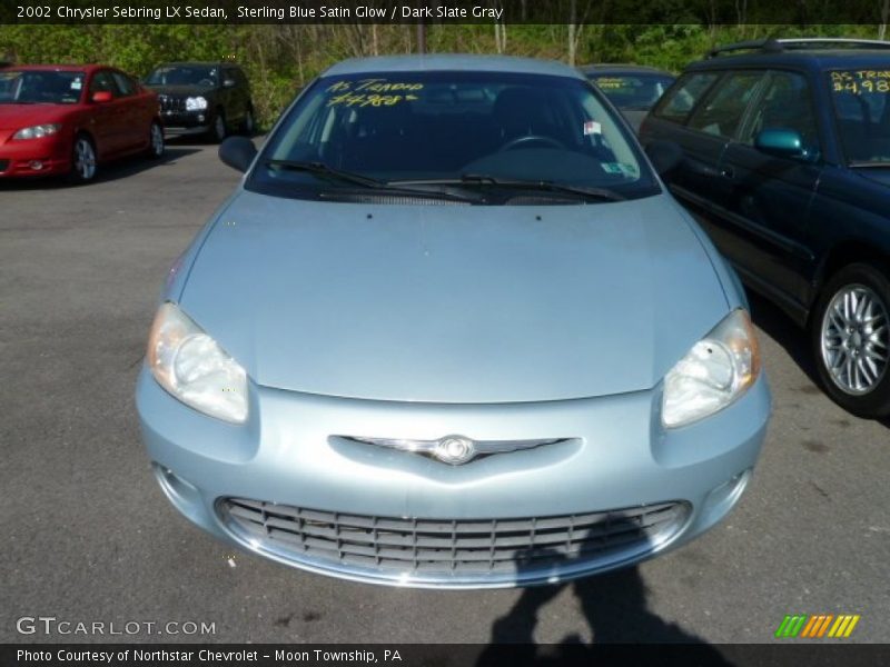 Sterling Blue Satin Glow / Dark Slate Gray 2002 Chrysler Sebring LX Sedan