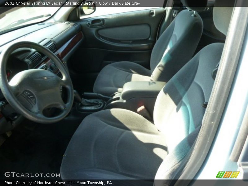 Sterling Blue Satin Glow / Dark Slate Gray 2002 Chrysler Sebring LX Sedan