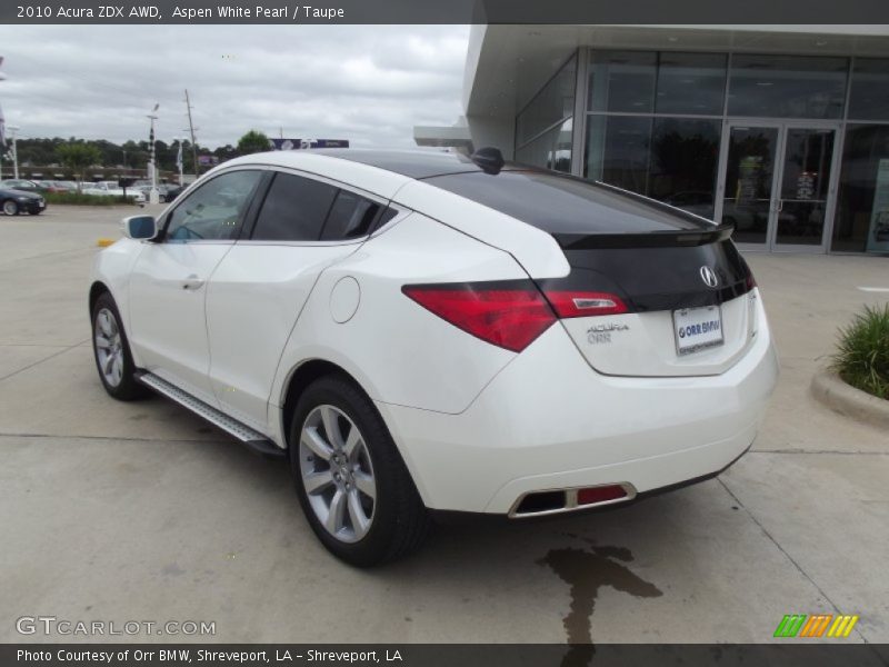  2010 ZDX AWD Aspen White Pearl