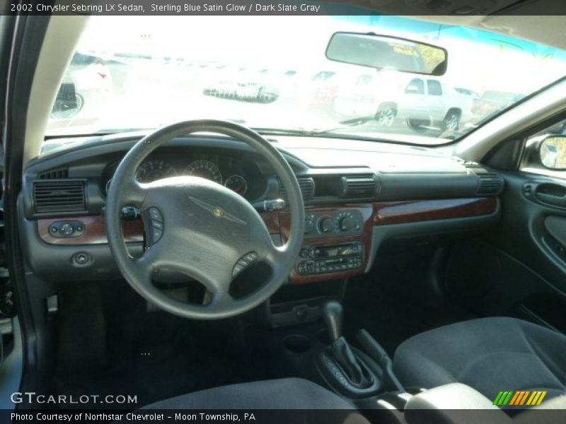 Sterling Blue Satin Glow / Dark Slate Gray 2002 Chrysler Sebring LX Sedan