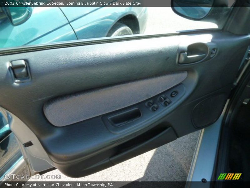 Sterling Blue Satin Glow / Dark Slate Gray 2002 Chrysler Sebring LX Sedan