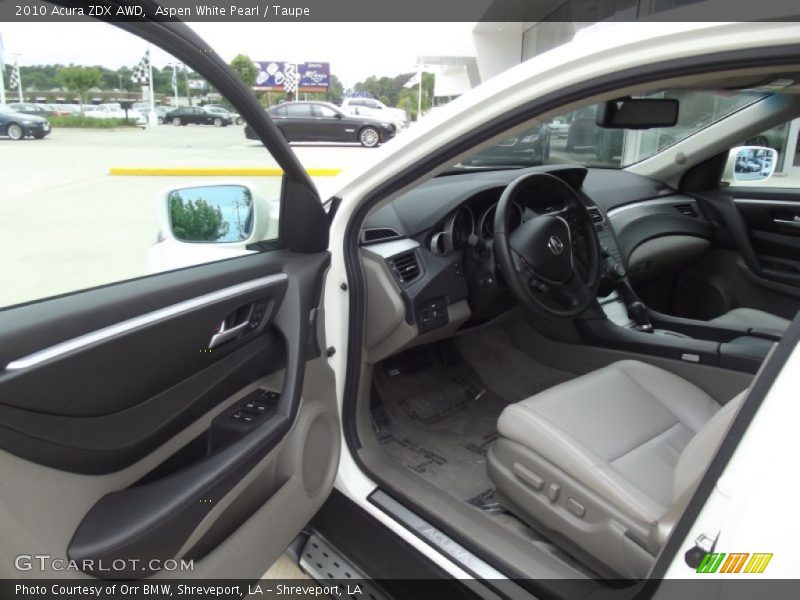  2010 ZDX AWD Taupe Interior