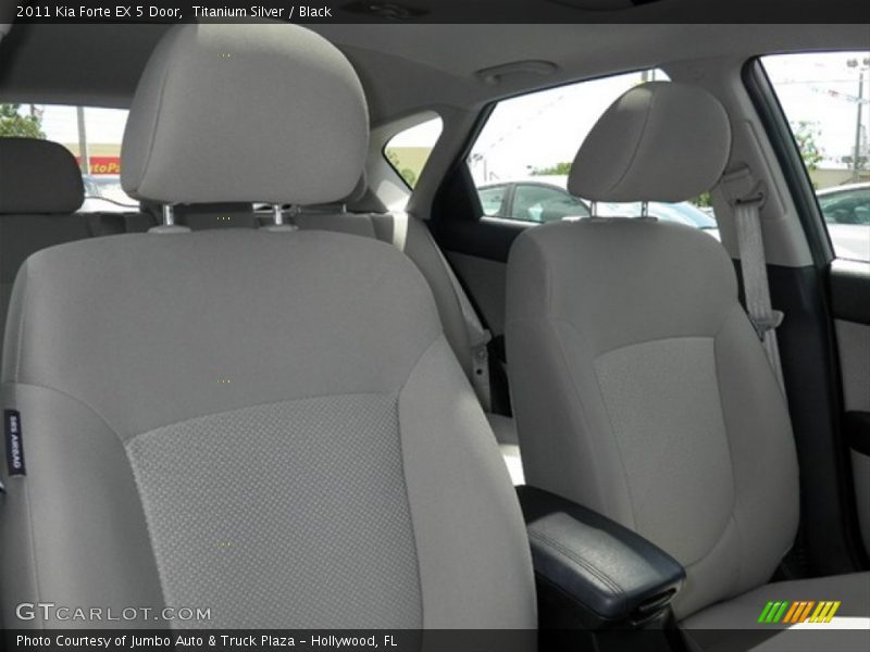 Titanium Silver / Black 2011 Kia Forte EX 5 Door