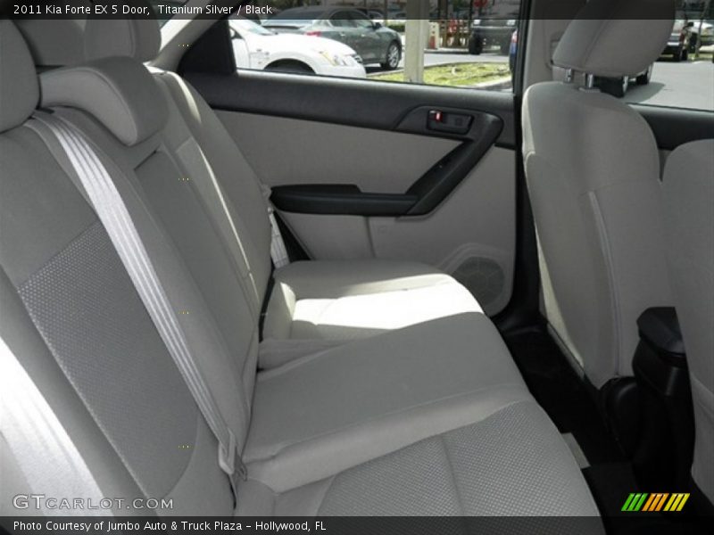 Titanium Silver / Black 2011 Kia Forte EX 5 Door