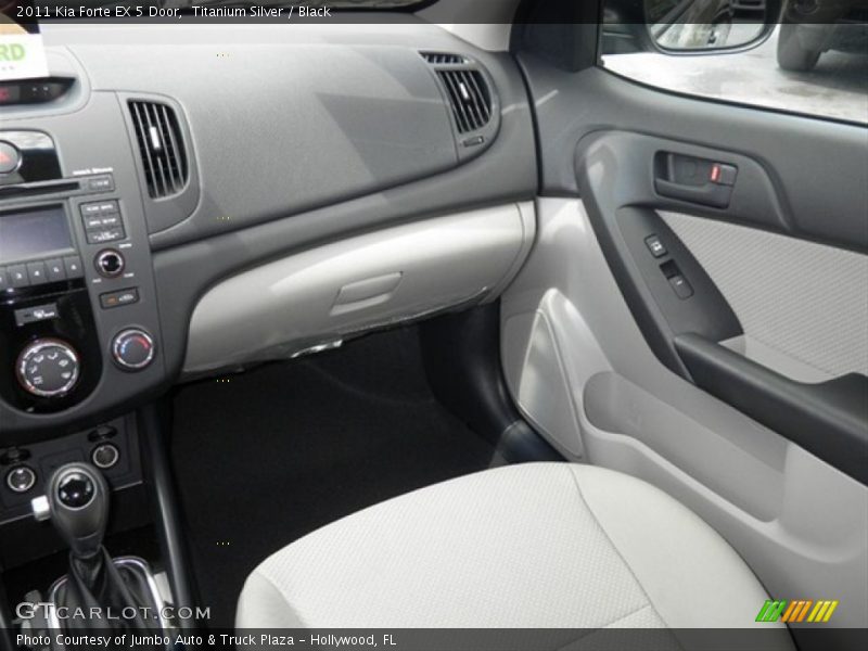 Titanium Silver / Black 2011 Kia Forte EX 5 Door