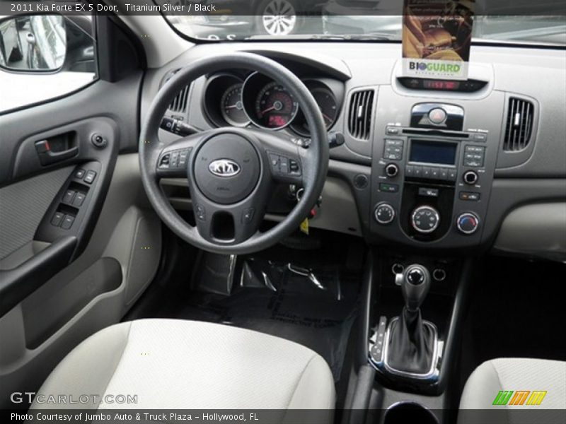 Titanium Silver / Black 2011 Kia Forte EX 5 Door
