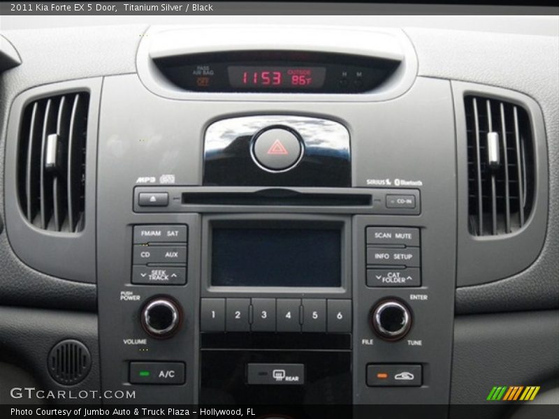 Titanium Silver / Black 2011 Kia Forte EX 5 Door
