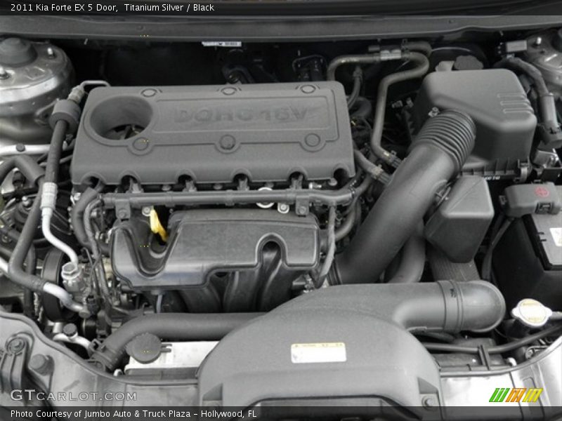 Titanium Silver / Black 2011 Kia Forte EX 5 Door