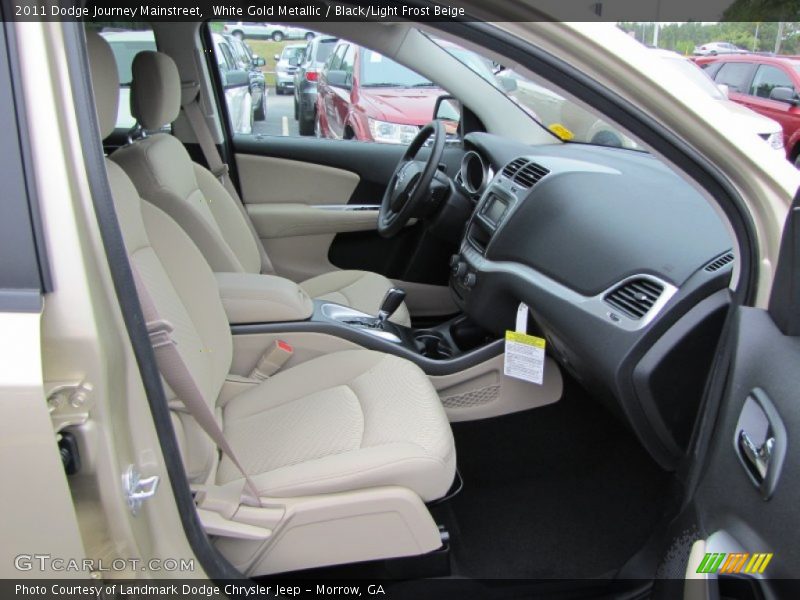 White Gold Metallic / Black/Light Frost Beige 2011 Dodge Journey Mainstreet