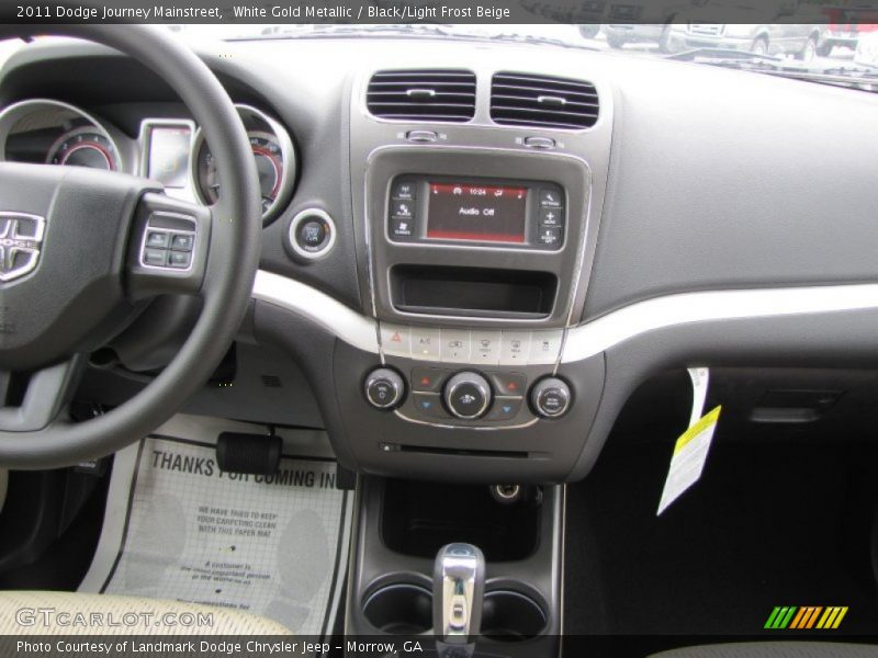 White Gold Metallic / Black/Light Frost Beige 2011 Dodge Journey Mainstreet