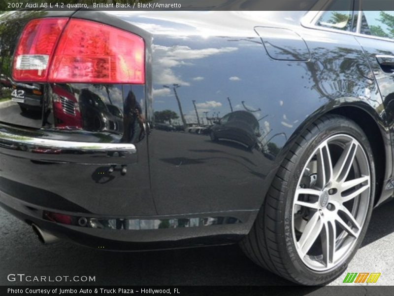 Brilliant Black / Black/Amaretto 2007 Audi A8 L 4.2 quattro