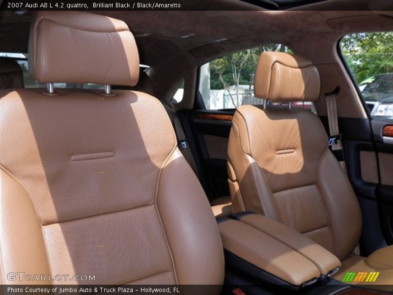 Brilliant Black / Black/Amaretto 2007 Audi A8 L 4.2 quattro