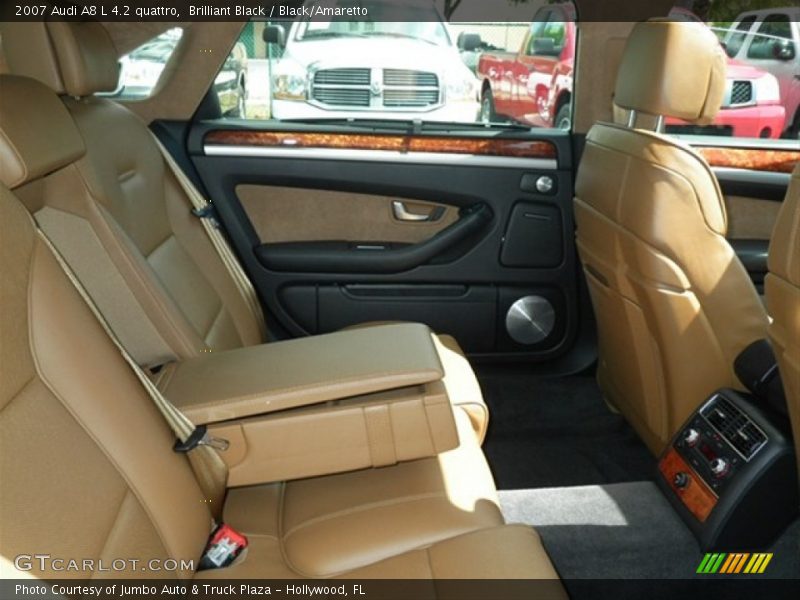 Brilliant Black / Black/Amaretto 2007 Audi A8 L 4.2 quattro