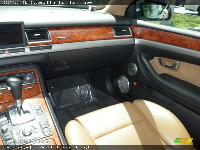 Brilliant Black / Black/Amaretto 2007 Audi A8 L 4.2 quattro