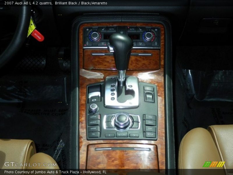 Brilliant Black / Black/Amaretto 2007 Audi A8 L 4.2 quattro