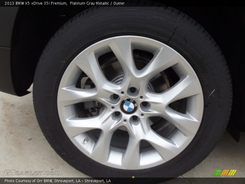 Platinum Gray Metallic / Oyster 2013 BMW X5 xDrive 35i Premium
