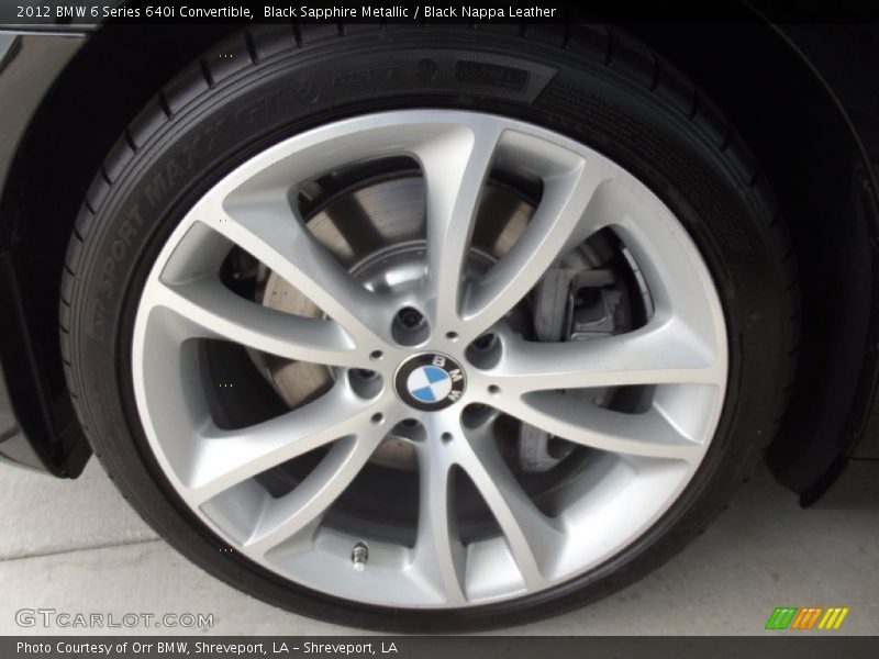Black Sapphire Metallic / Black Nappa Leather 2012 BMW 6 Series 640i Convertible