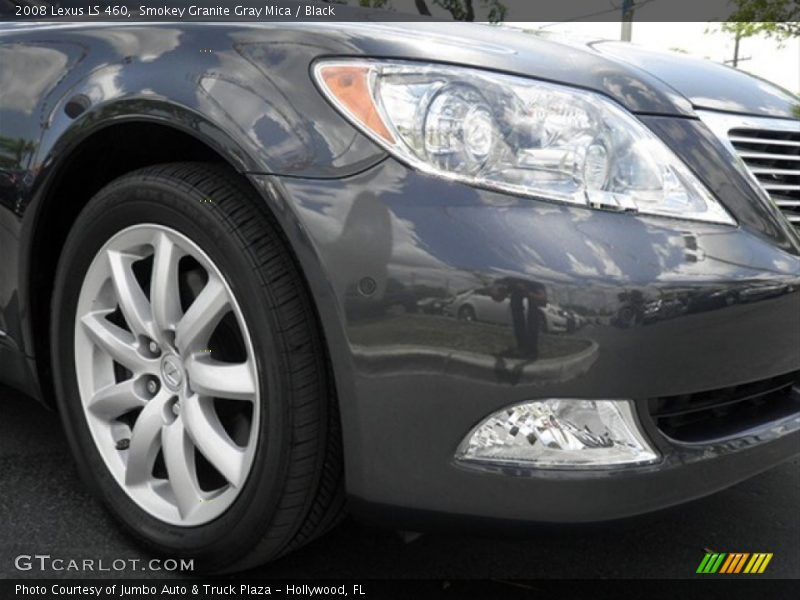 Smokey Granite Gray Mica / Black 2008 Lexus LS 460