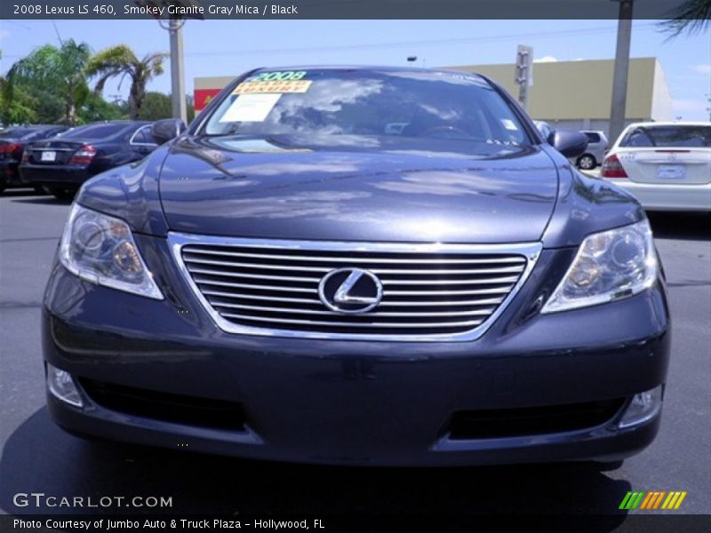 Smokey Granite Gray Mica / Black 2008 Lexus LS 460