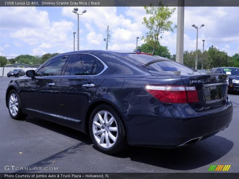 Smokey Granite Gray Mica / Black 2008 Lexus LS 460