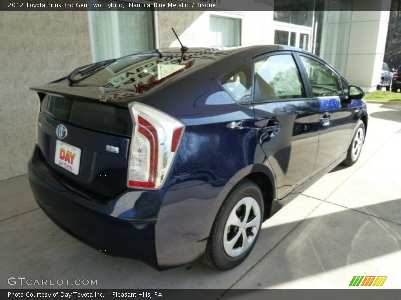 Nautical Blue Metallic / Bisque 2012 Toyota Prius 3rd Gen Two Hybrid