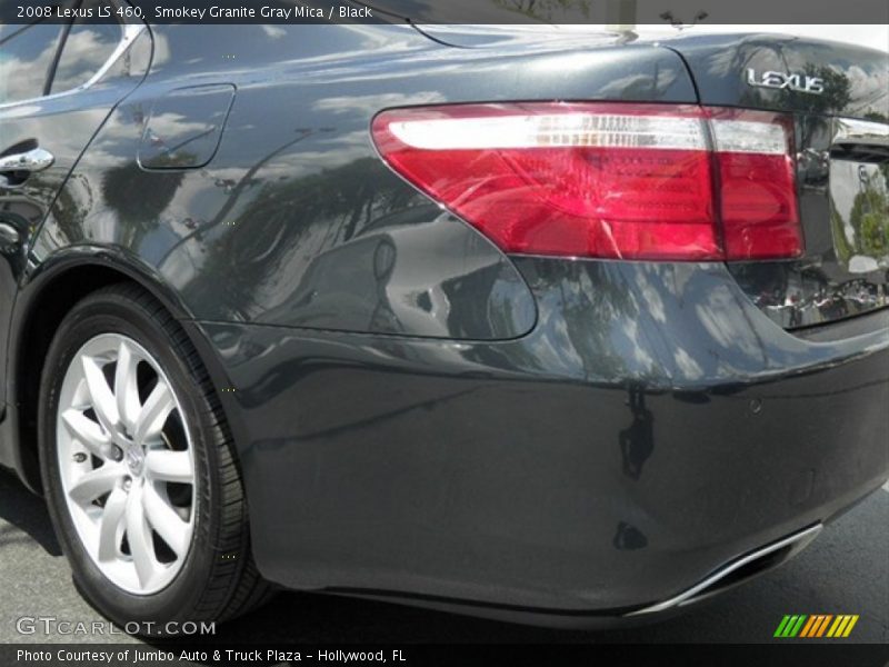 Smokey Granite Gray Mica / Black 2008 Lexus LS 460