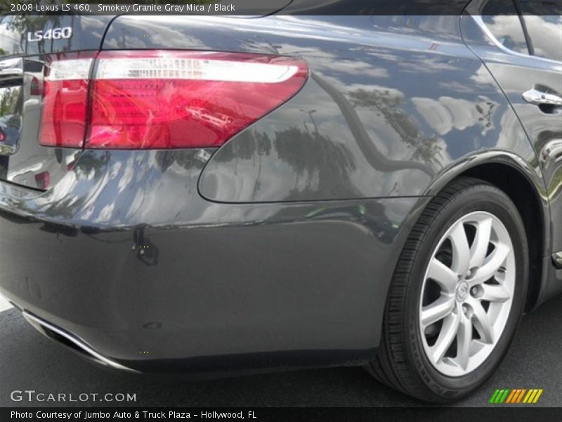 Smokey Granite Gray Mica / Black 2008 Lexus LS 460