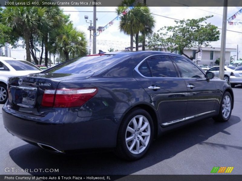 Smokey Granite Gray Mica / Black 2008 Lexus LS 460