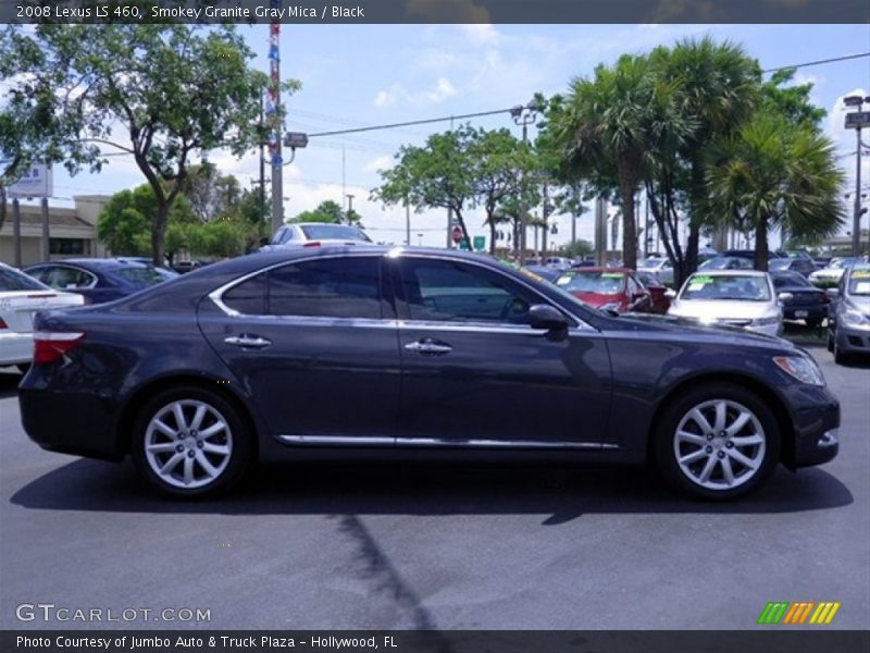 Smokey Granite Gray Mica / Black 2008 Lexus LS 460