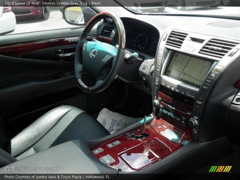 Smokey Granite Gray Mica / Black 2008 Lexus LS 460
