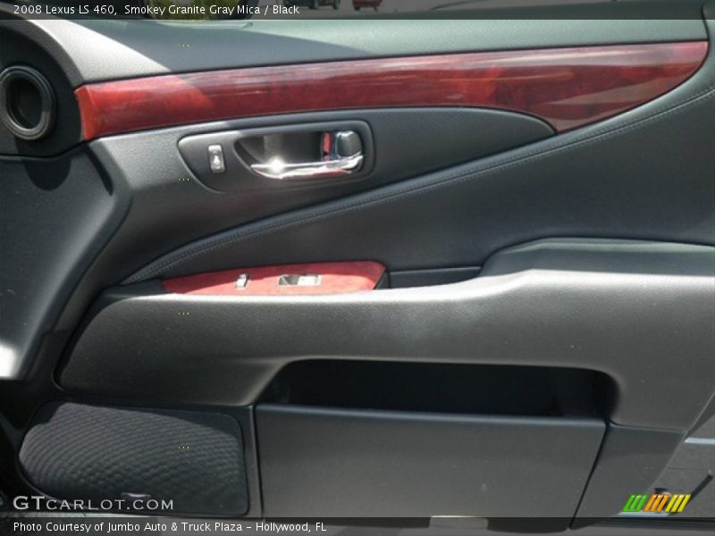 Smokey Granite Gray Mica / Black 2008 Lexus LS 460