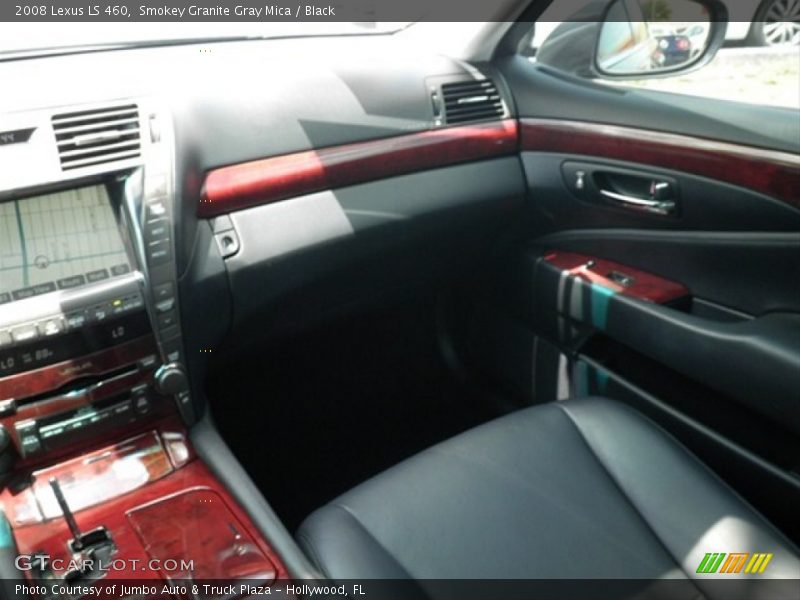 Smokey Granite Gray Mica / Black 2008 Lexus LS 460