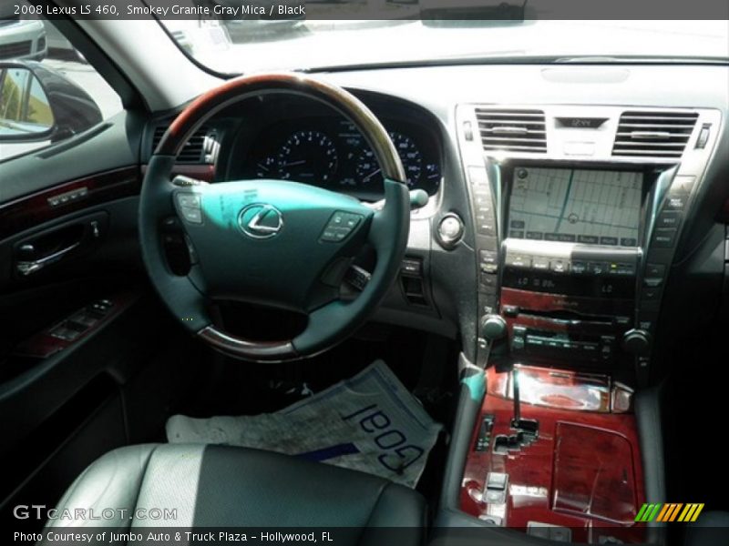 Smokey Granite Gray Mica / Black 2008 Lexus LS 460