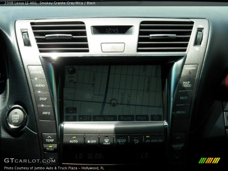 Smokey Granite Gray Mica / Black 2008 Lexus LS 460