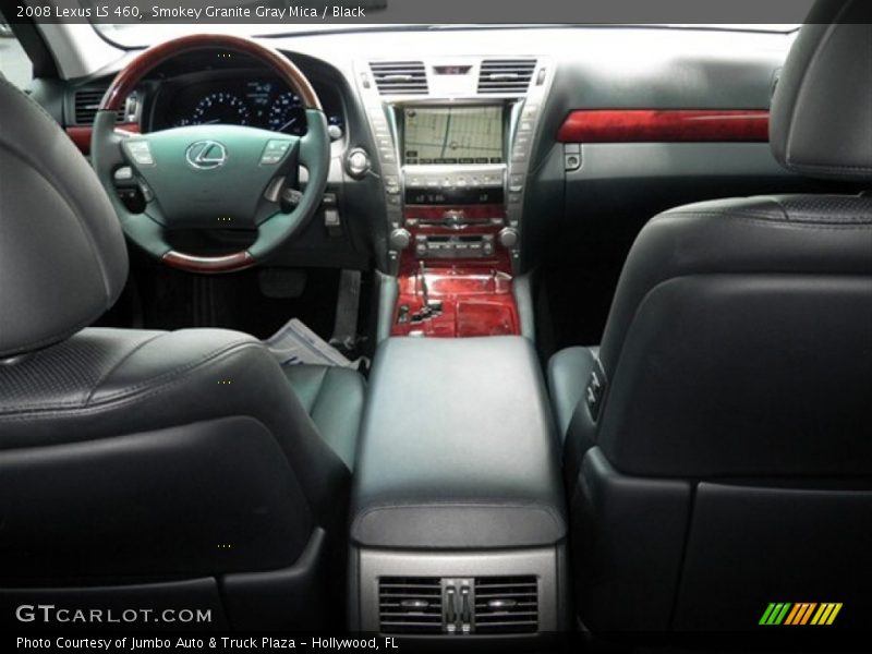 Smokey Granite Gray Mica / Black 2008 Lexus LS 460
