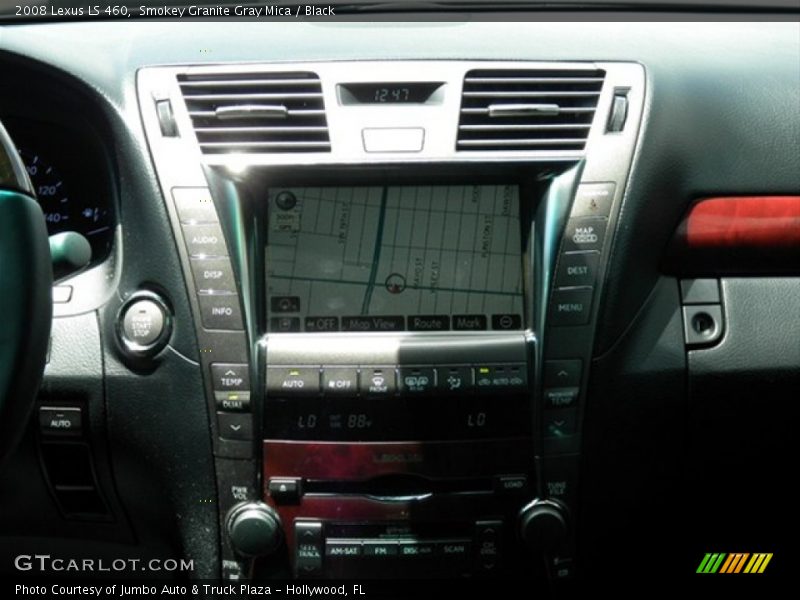 Smokey Granite Gray Mica / Black 2008 Lexus LS 460