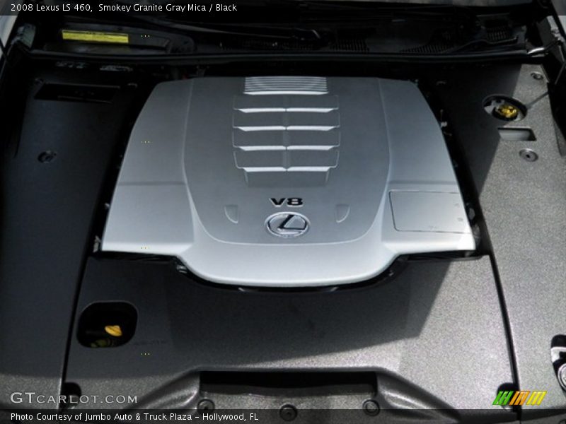 Smokey Granite Gray Mica / Black 2008 Lexus LS 460