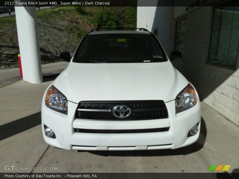 Super White / Dark Charcoal 2012 Toyota RAV4 Sport 4WD