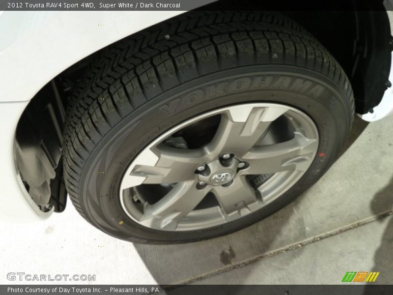 Super White / Dark Charcoal 2012 Toyota RAV4 Sport 4WD