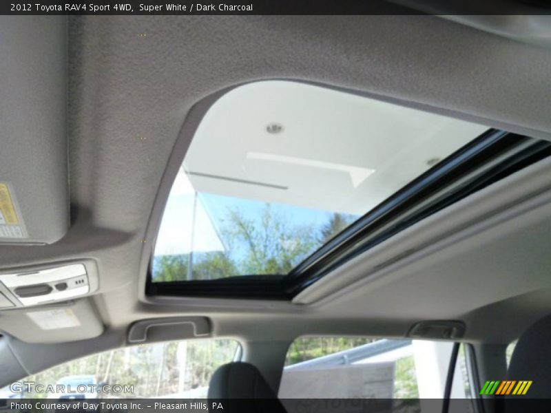 Super White / Dark Charcoal 2012 Toyota RAV4 Sport 4WD