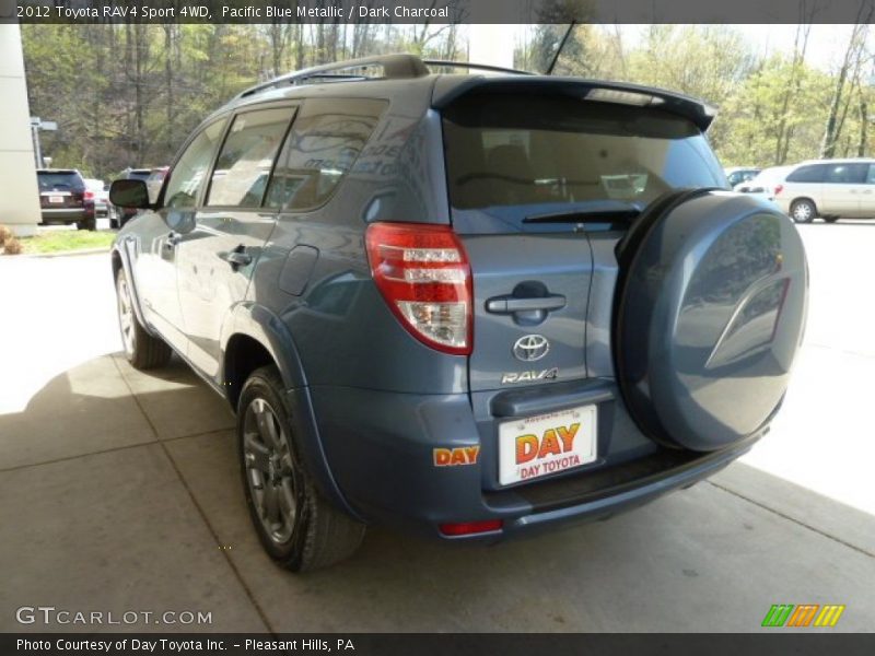 Pacific Blue Metallic / Dark Charcoal 2012 Toyota RAV4 Sport 4WD