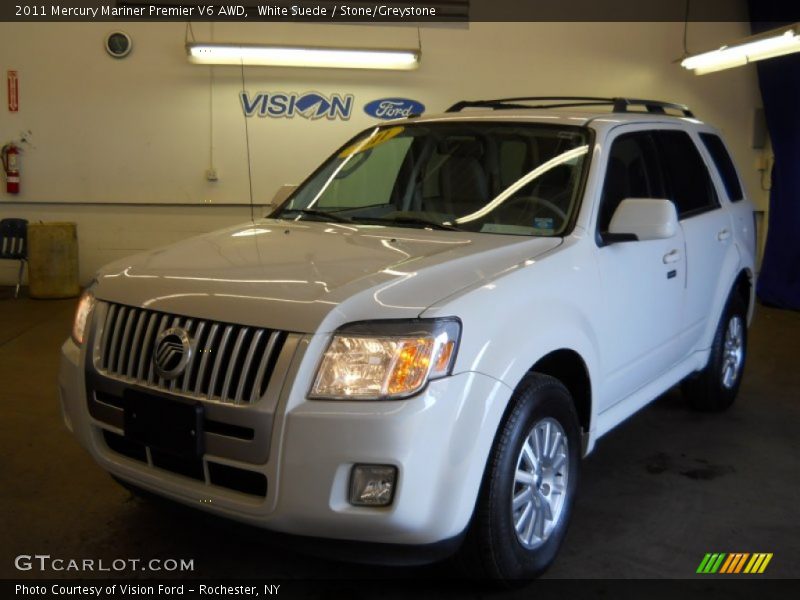 White Suede / Stone/Greystone 2011 Mercury Mariner Premier V6 AWD