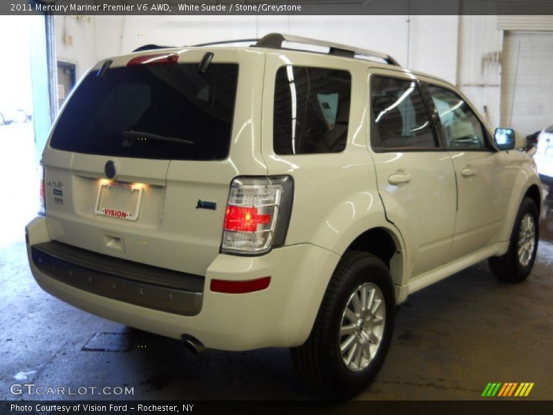 White Suede / Stone/Greystone 2011 Mercury Mariner Premier V6 AWD