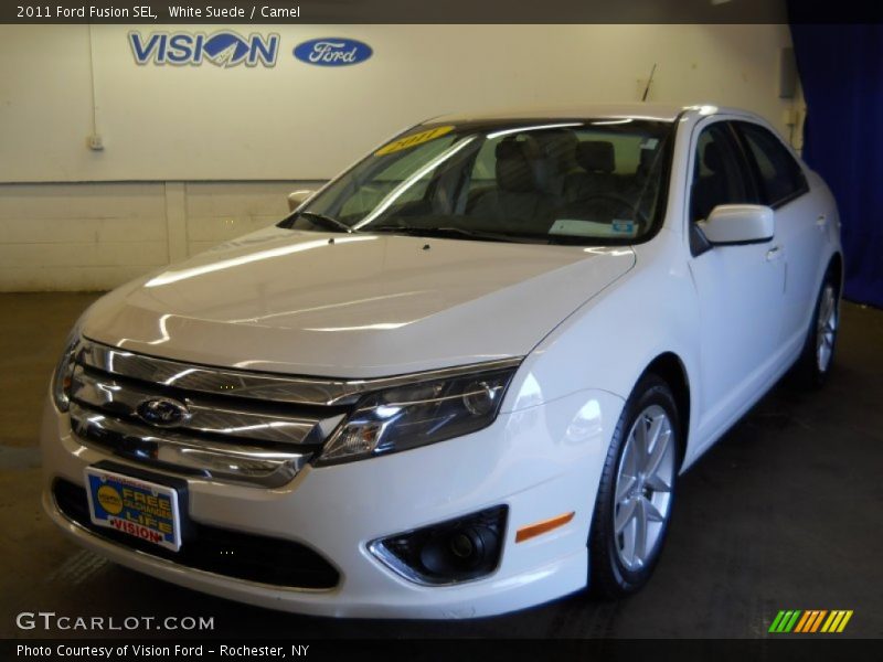 White Suede / Camel 2011 Ford Fusion SEL