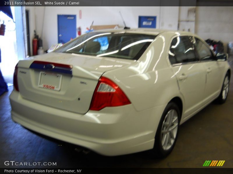 White Suede / Camel 2011 Ford Fusion SEL