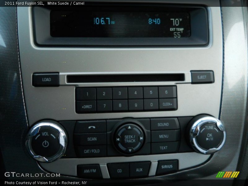 White Suede / Camel 2011 Ford Fusion SEL