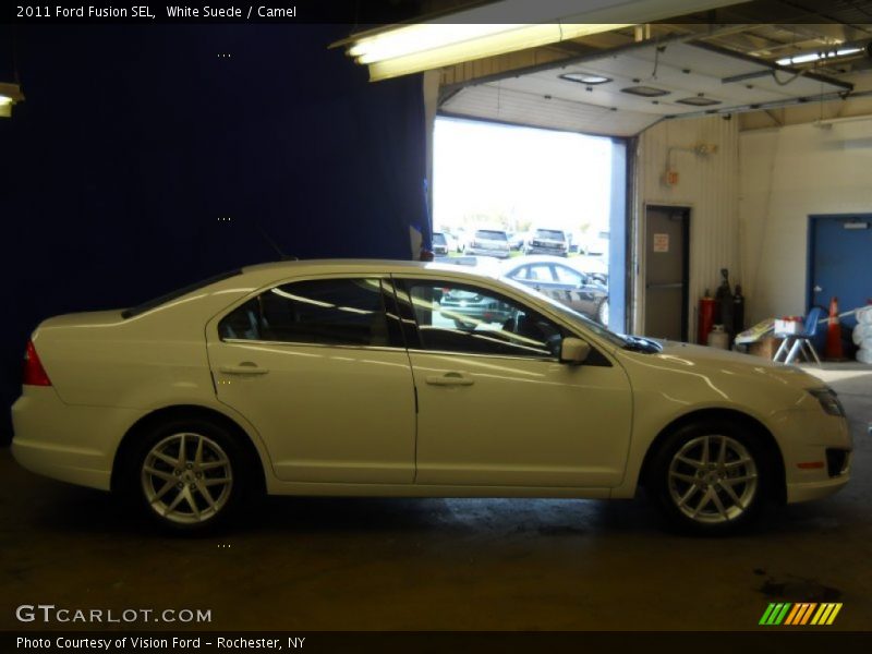 White Suede / Camel 2011 Ford Fusion SEL