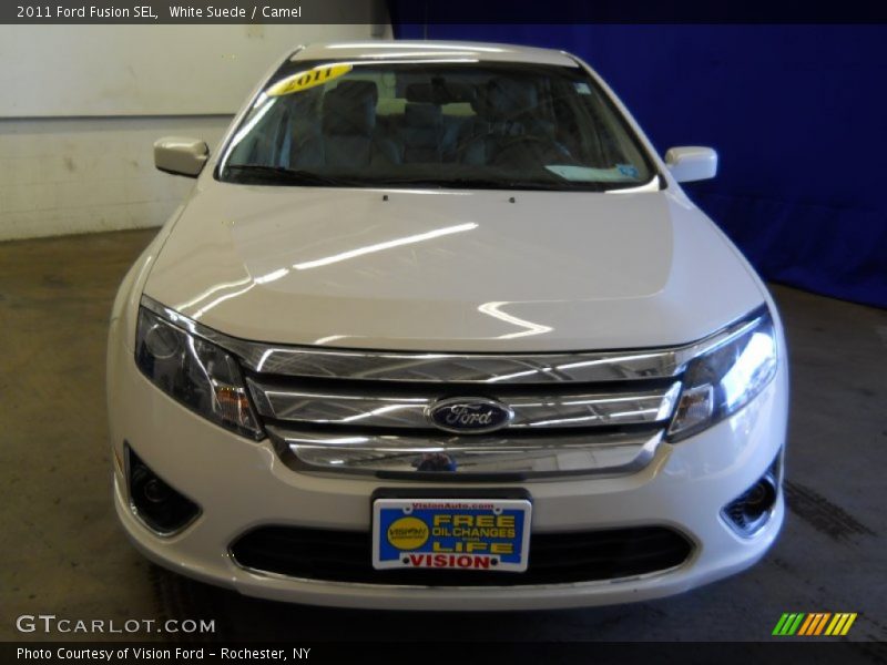 White Suede / Camel 2011 Ford Fusion SEL