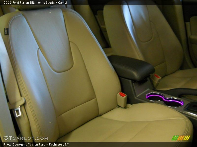 White Suede / Camel 2011 Ford Fusion SEL
