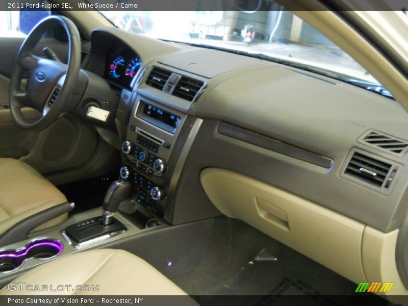 White Suede / Camel 2011 Ford Fusion SEL